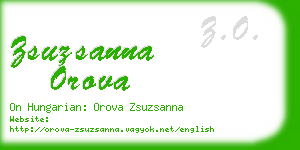 zsuzsanna orova business card